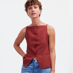 Madewell Burgundy Button-Up Top